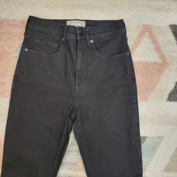 EVERLANE BLACK HIGH RISE SKINNY ANKLE JEANS SIZE 26 - Picture 5 of 9